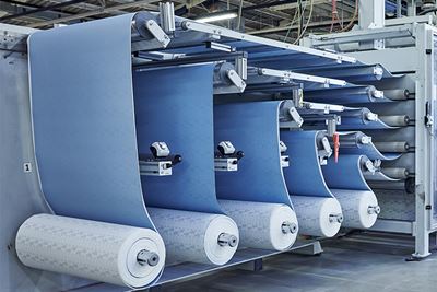 Große Rollen mit Schleifmittel-Material
