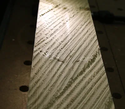 Diagonales Führen des Hobels