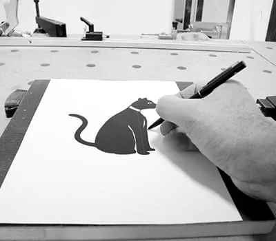 Konturlinien abpausen