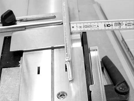 Falzbreite einstellen