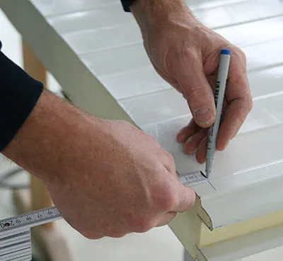 Schnittkante markieren