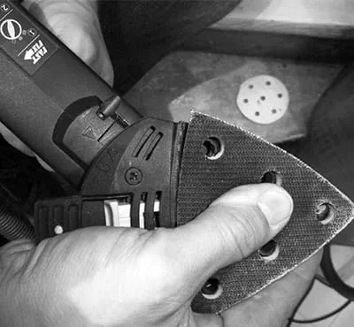 Schleifschuh montieren