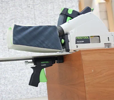 Einrichten der Führungsschiene