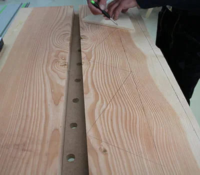 Treppenwange anreißen