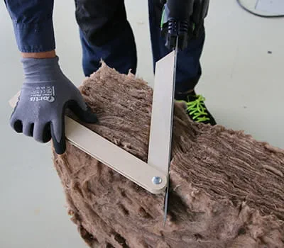 Anlegen für den Schrägschnitt