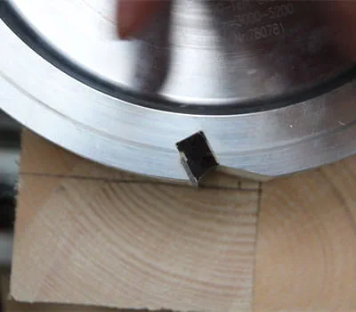 Abplattungstiefe einstellen