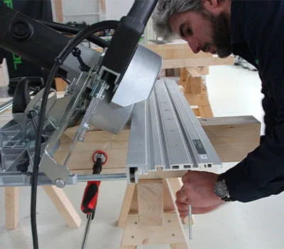 Führungsschiene fixieren