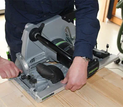 Handkreissäge vorbereiten