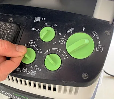 Einstellungen am Sauger vornehmen