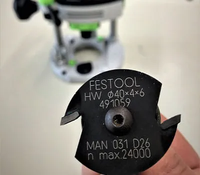 Oberfräse vorbereiten