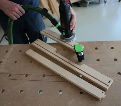 Schubladenteile fasen