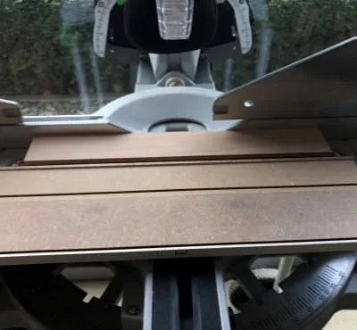 Anlegen an der Säge