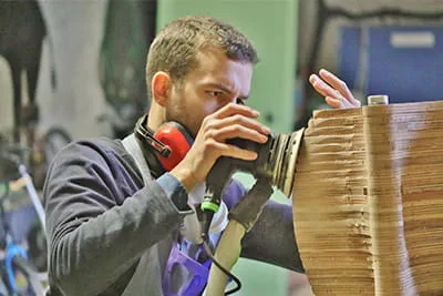 Paul de Livron in seinem Atelier.