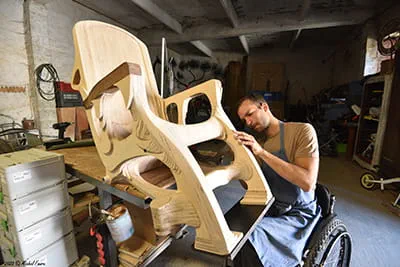 Paul de Livron in seinem Atelier.