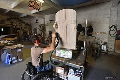 Paul de Livron in seinem Atelier.