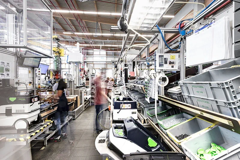 Produktion der Absaugmobile von Festool