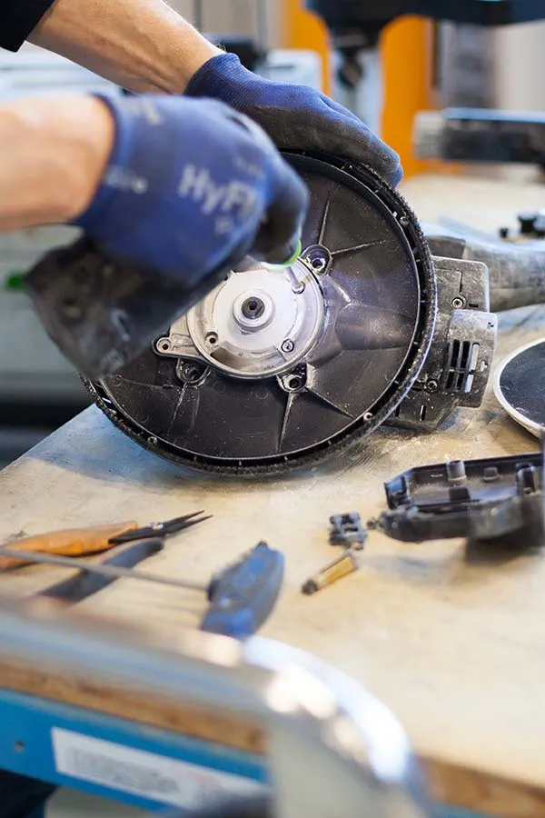 Die Planex Easy in der Festool Service Werkstatt
