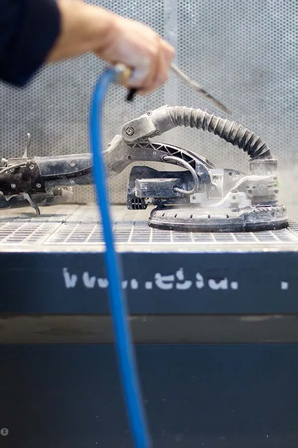 Die Planex Easy in der Festool Service Werkstatt
