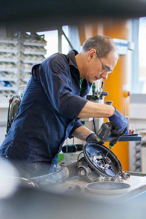 Die Planex Easy in der Festool Service Werkstatt