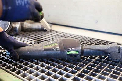 Die Planex Easy in der Festool Service Werkstatt