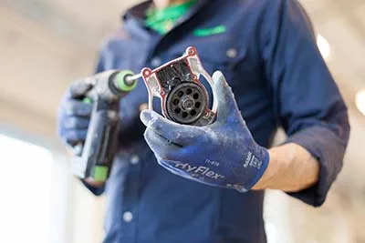 Die Planex Easy in der Festool Service Werkstatt