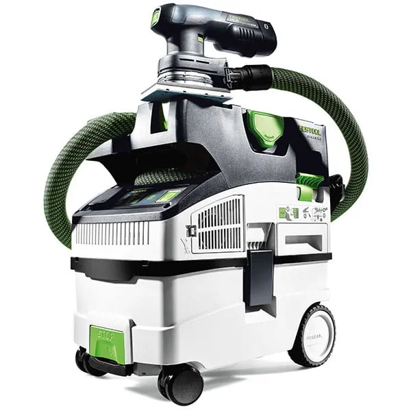 Das Absaugmobil CT-Midi mit dem Akkuschleifer von Festool
